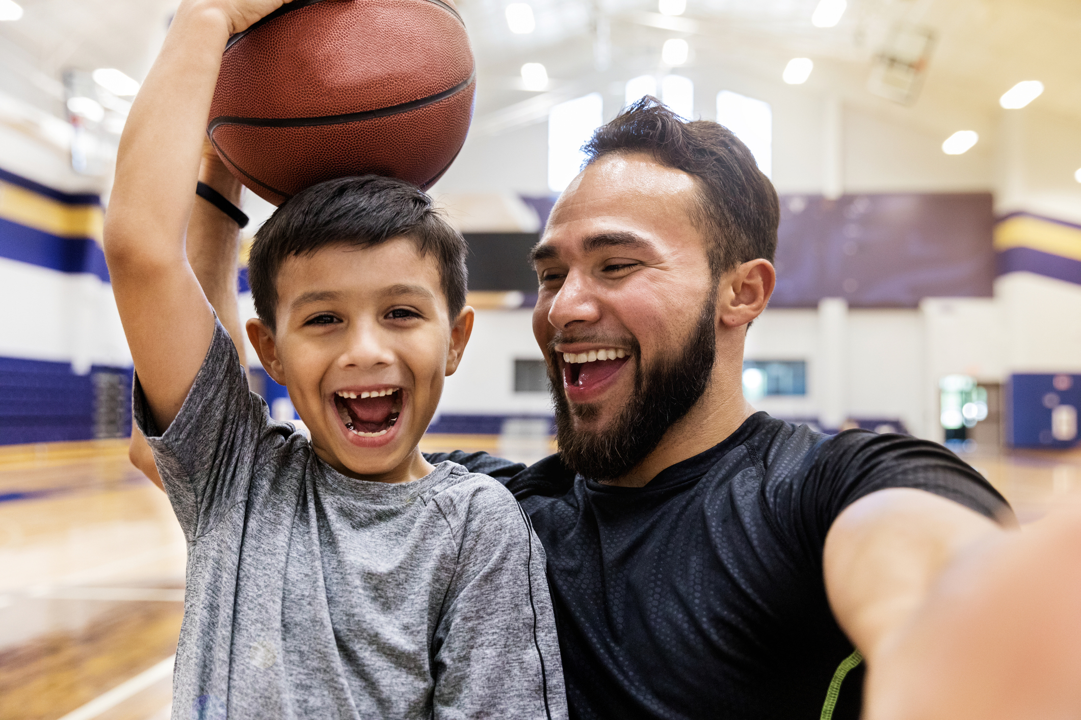 Father and Son Baksetball