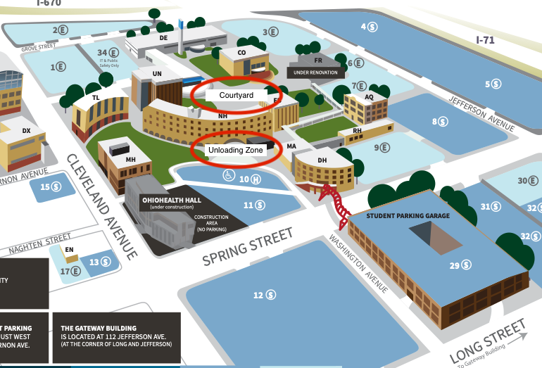 Columbus State Map
