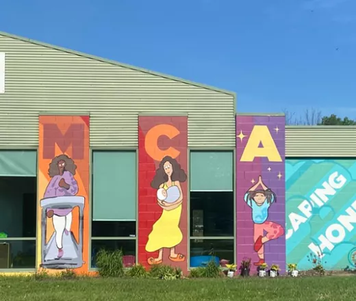 Exterior of Eldon & Elsie Ward Family YMCA building
