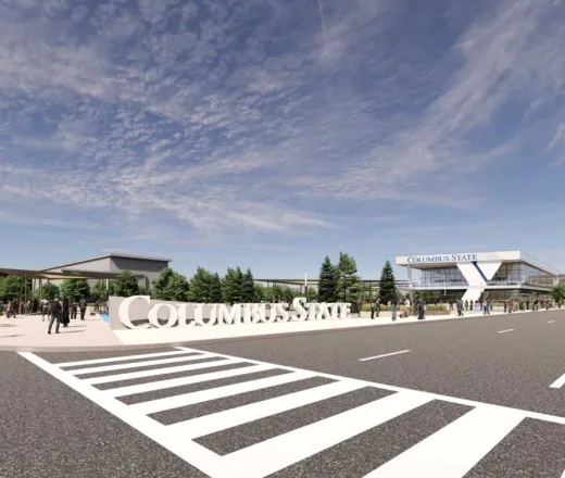 Rendering of proposed Columbus State YMCA by Moody Nolan