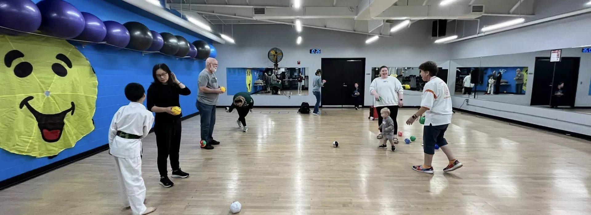kids practicing martial arts