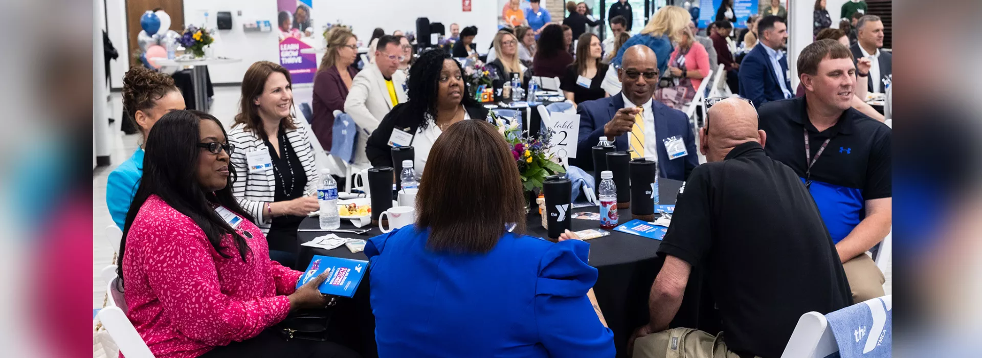 People sitting at tables