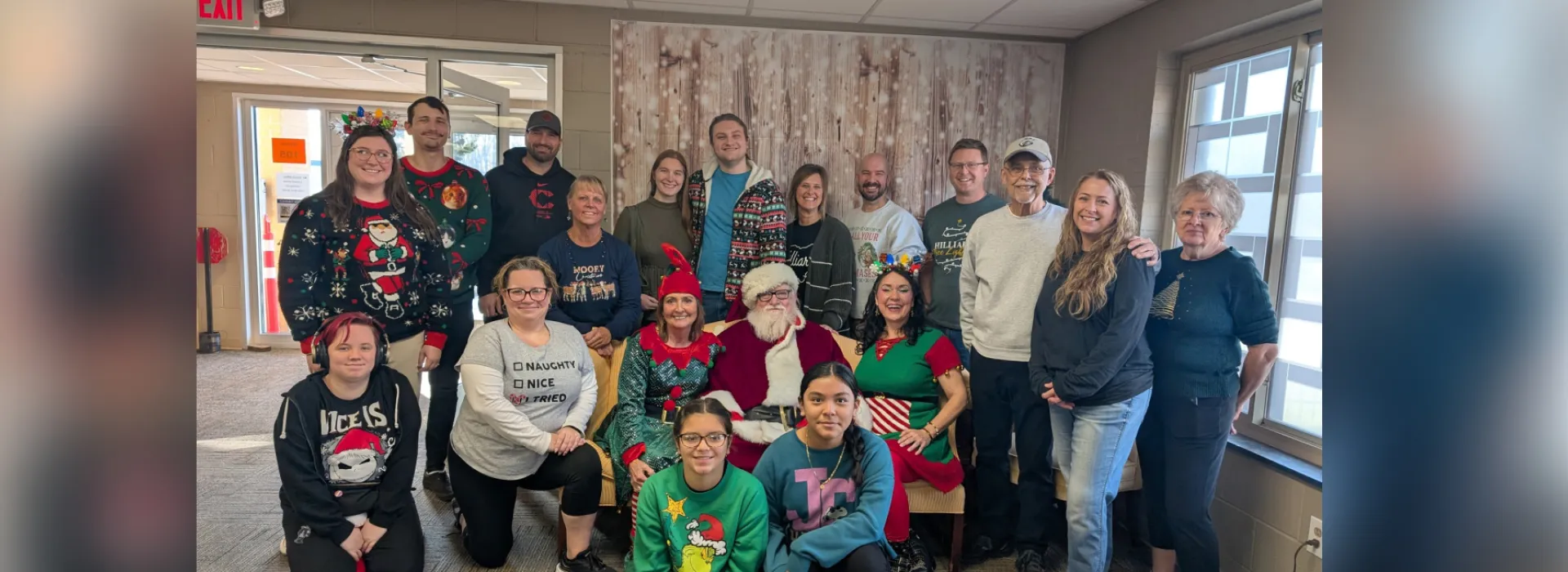 Group visit with Santa